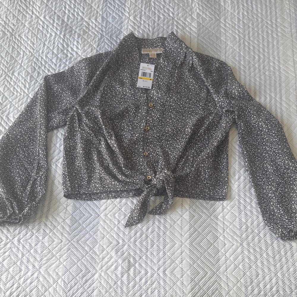 Michael Kors Black and bone Blouse